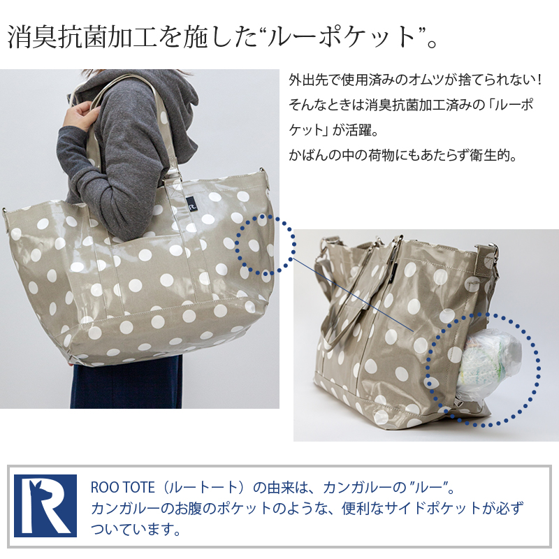 ROO TOTE (ルートート) マミールー ドット ソーダ 犬印本舗