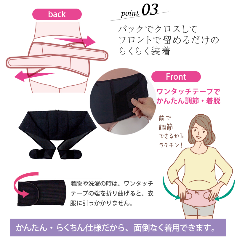 犬印本舗 妊婦帯 お腹と腰を支える サポートベルト【妊娠中期~後期】腹帯 戌の日