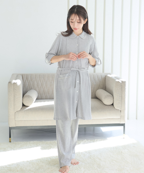 長袖、無地マタニティパジャマ | マタニティウェア・授乳服