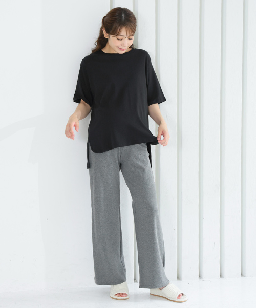 らくちんパンツ ストレートパンツ10分丈 | マタニティウェア・産後服