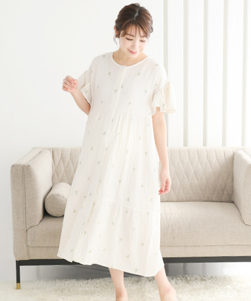 ふわふわガーゼネグリジェ | マタニティウェア・授乳服